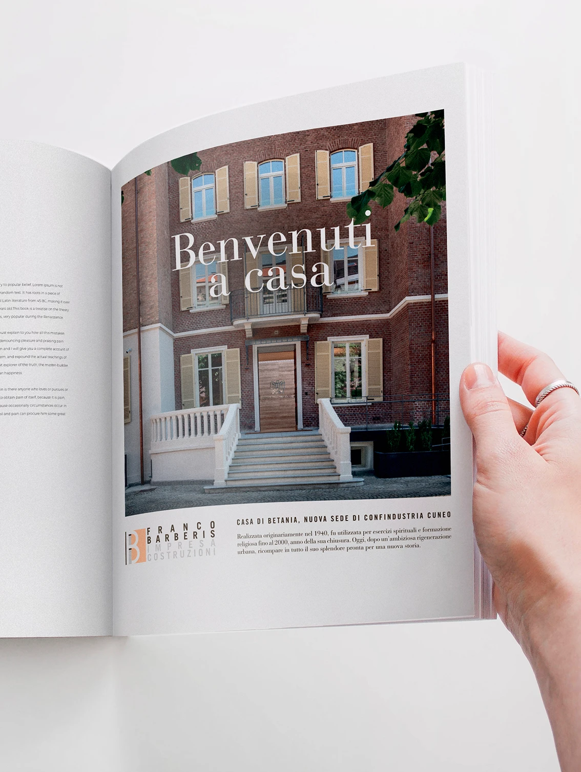 ADV Barberis Spa progettato per raccontare persone e valori