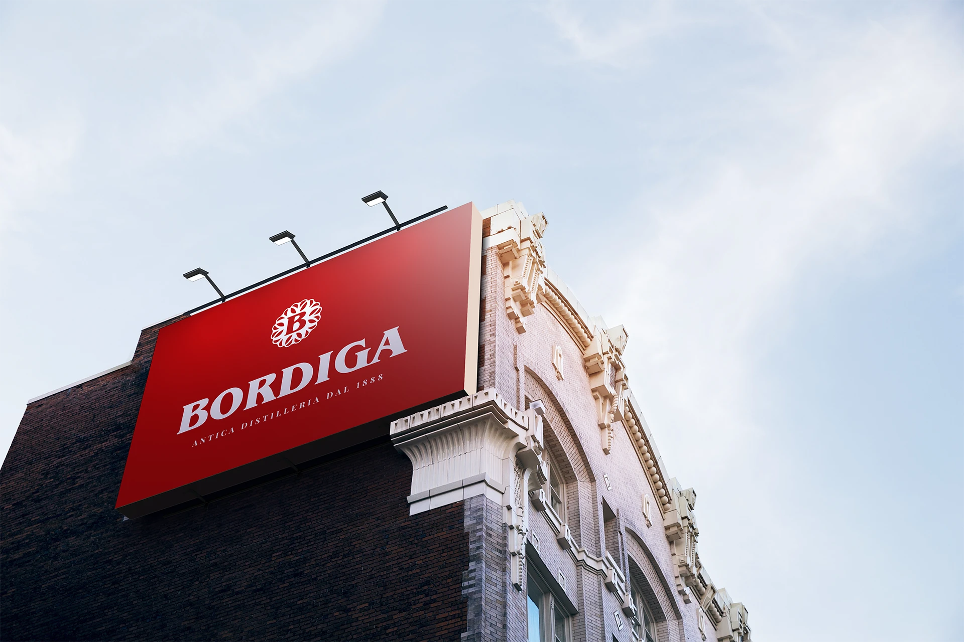 Applicazioni della nuova identità visiva Distilleria Bordiga