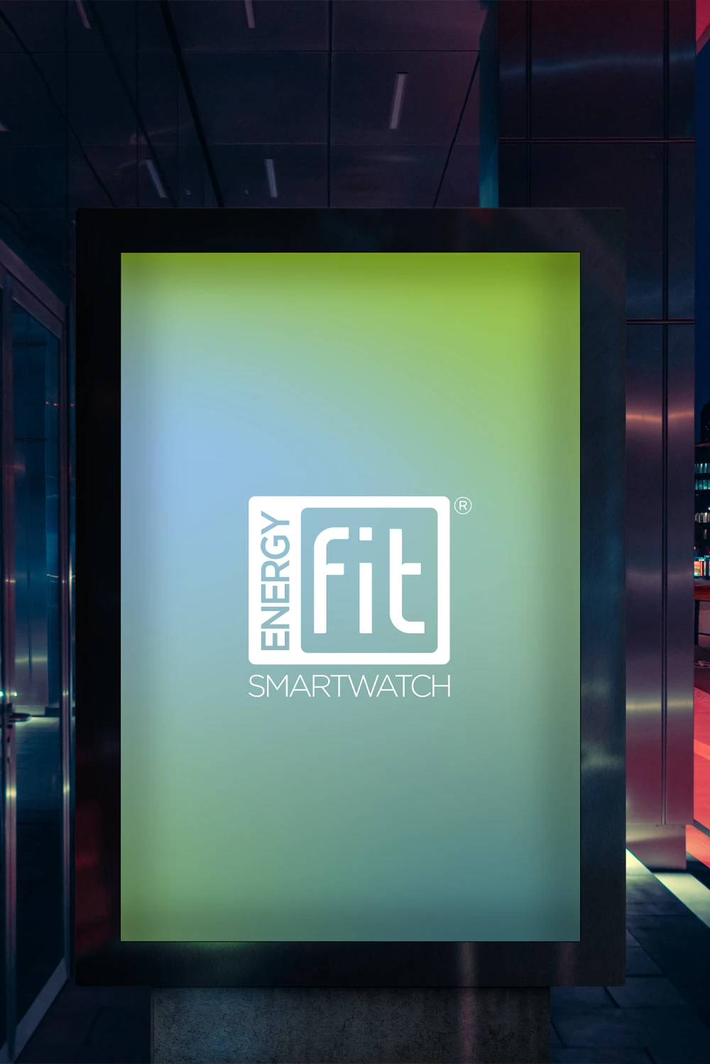 Smartwatch Energyfit con identità visiva lifestyle e tecnologica